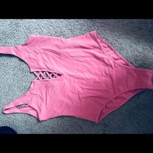 Pink bodysuit